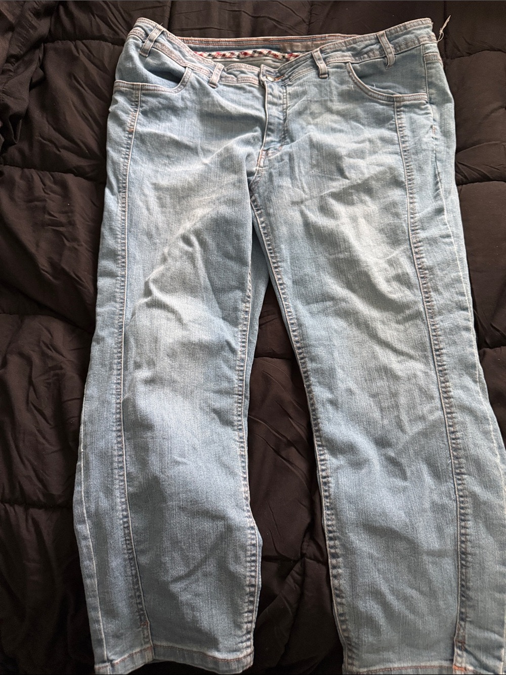 GAP Light Blue Women's Boot Cut Capri